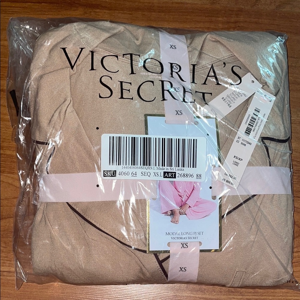 Victoria's Secret Tan Modal Pajama Set